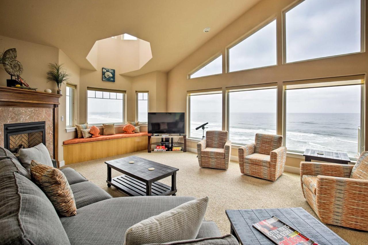 Oceanfront South Beach Home With Hot Tub And Sauna Newport Kültér fotó