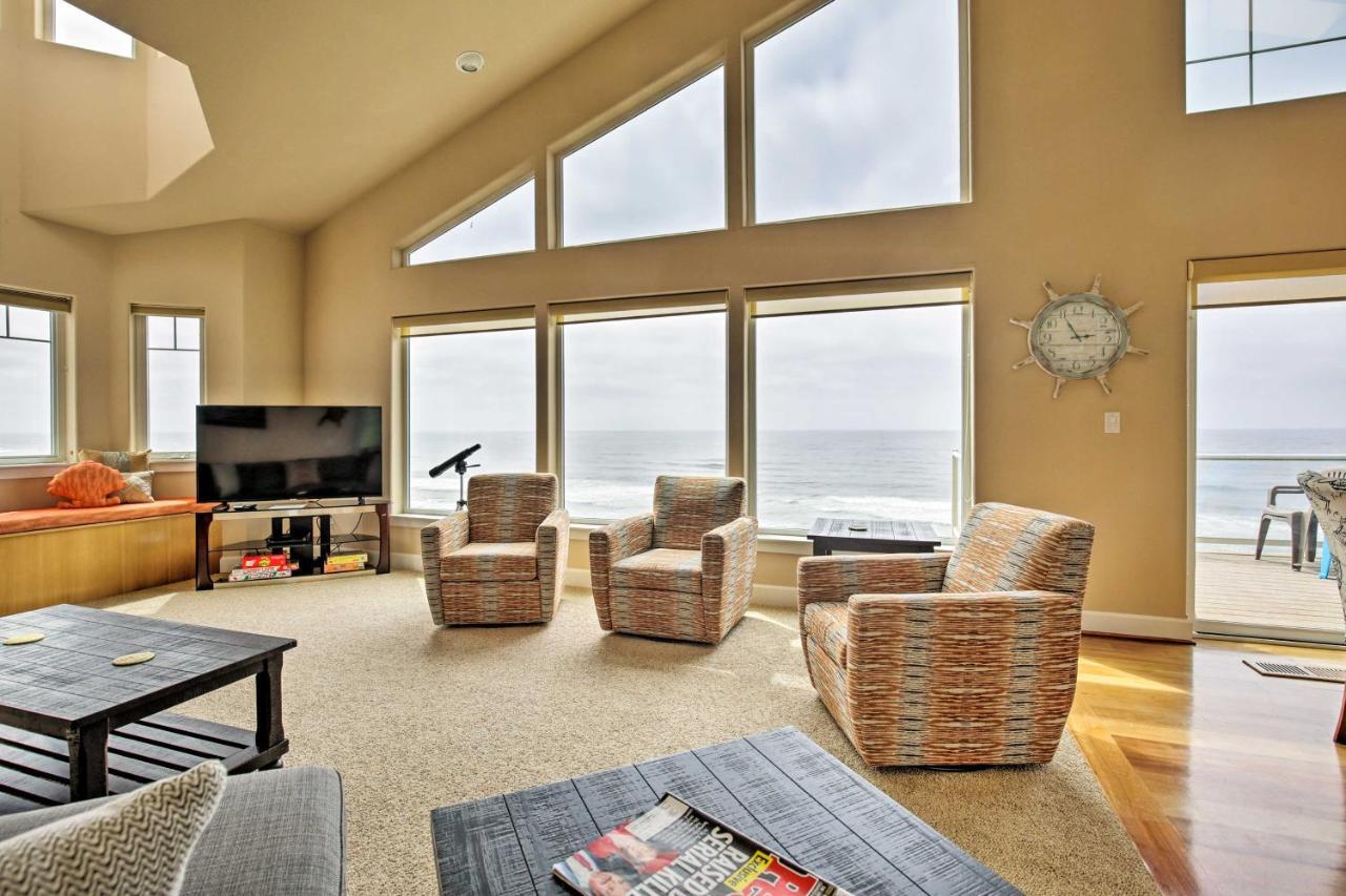 Oceanfront South Beach Home With Hot Tub And Sauna Newport Kültér fotó